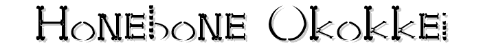 HONEBONE Ukokkei font